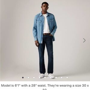 Dark wash men’s Levi’s 511 in 30 x 30